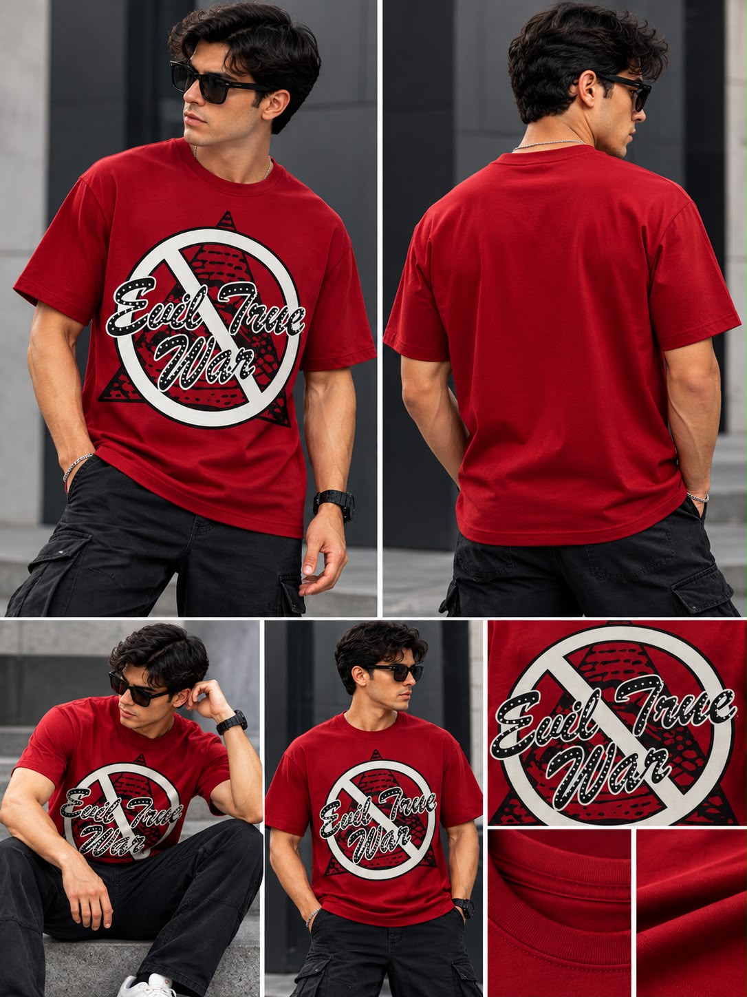 Playera True y Rabia Roja – Estampado Gráfico Urbano