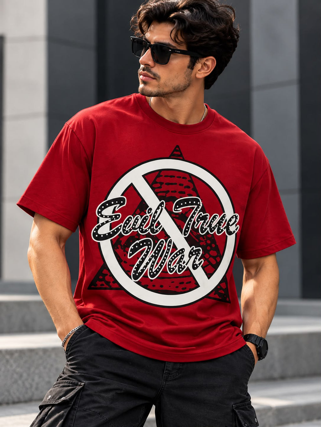 Playera True y Rabia Roja – Estampado Gráfico Urbano