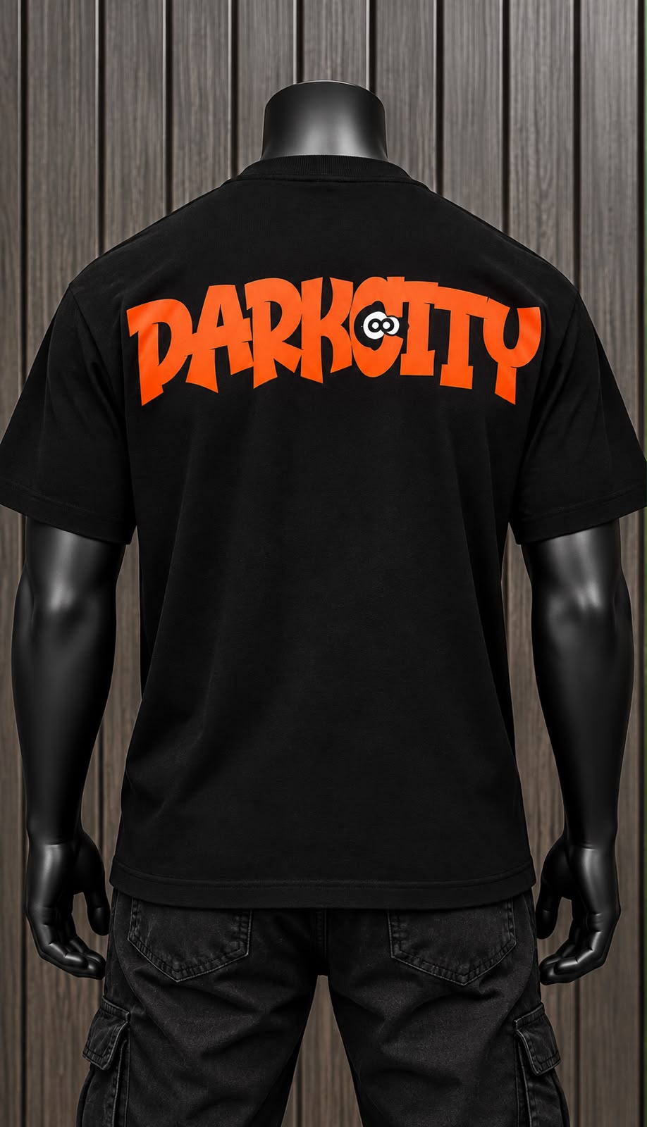 Playera Dark City Negra – Diseño Gráfico de Billar