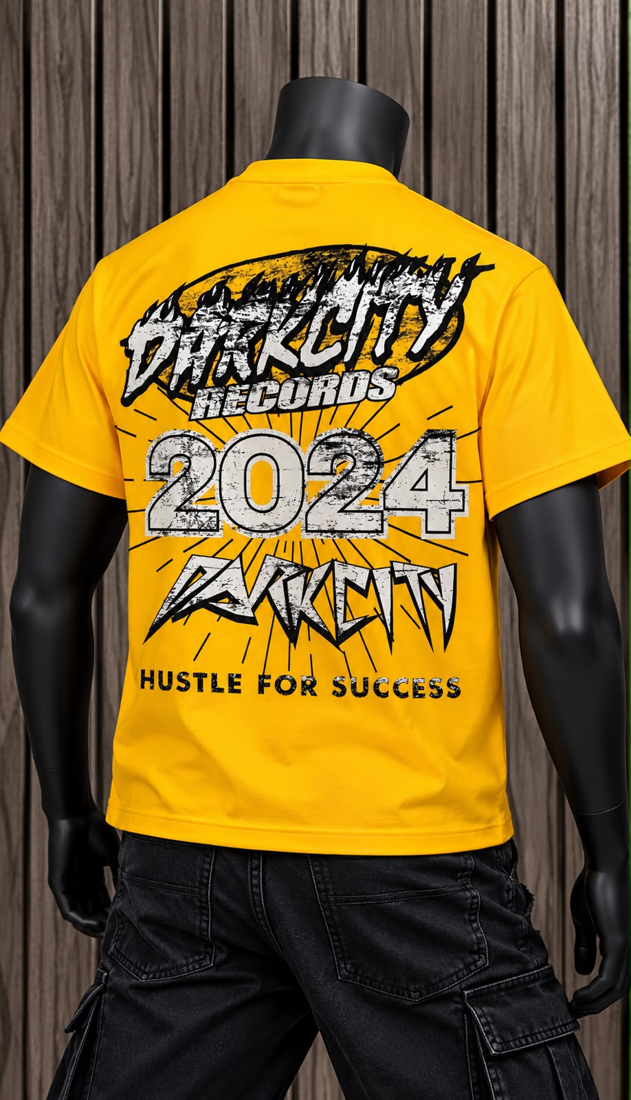 Playera Dark City Amarilla – Dark City Records 2024