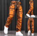 Pantalón JC Urban Cargo Naranja – Diseño Urbano Deshilachado