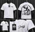 Playera Dark City Blanca – Diseño Urbano Frente y Espalda