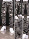 Jeans HYGO BRAND; Gris Deslavado Destroyed – Estilo Urbano