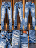 Jeans HYGO Brand Azul Claro Destroyed