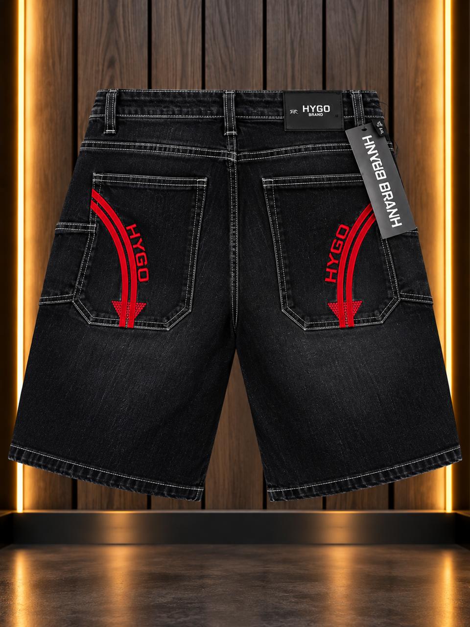 Bermuda HYGO Brand – Detalles Rosa o Rojo