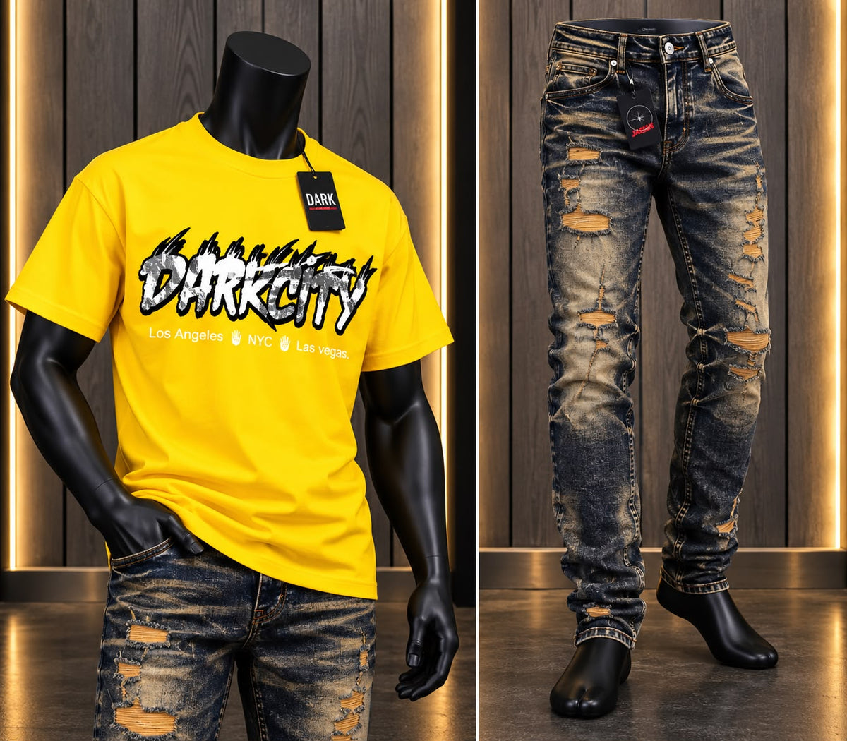 Conjunto Dark City 2024 — Playera + Jeans JC Urban